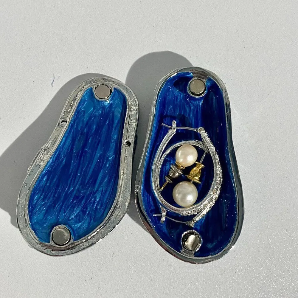 Blue Flip Flop Trinket Box